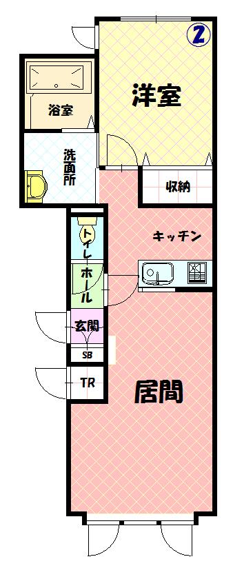 クレア豊岡202間取図