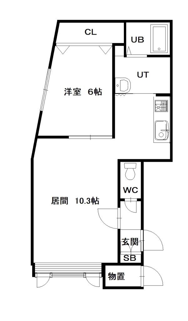 ガイアA201間取図