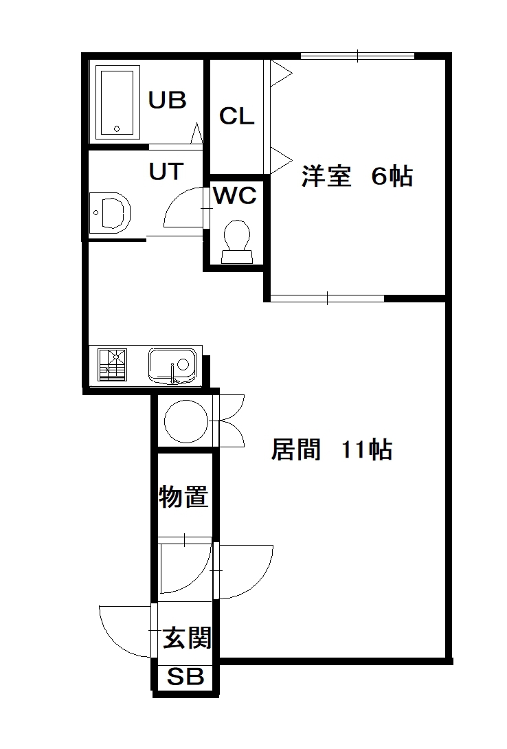 ガイアＢ２０５間取図