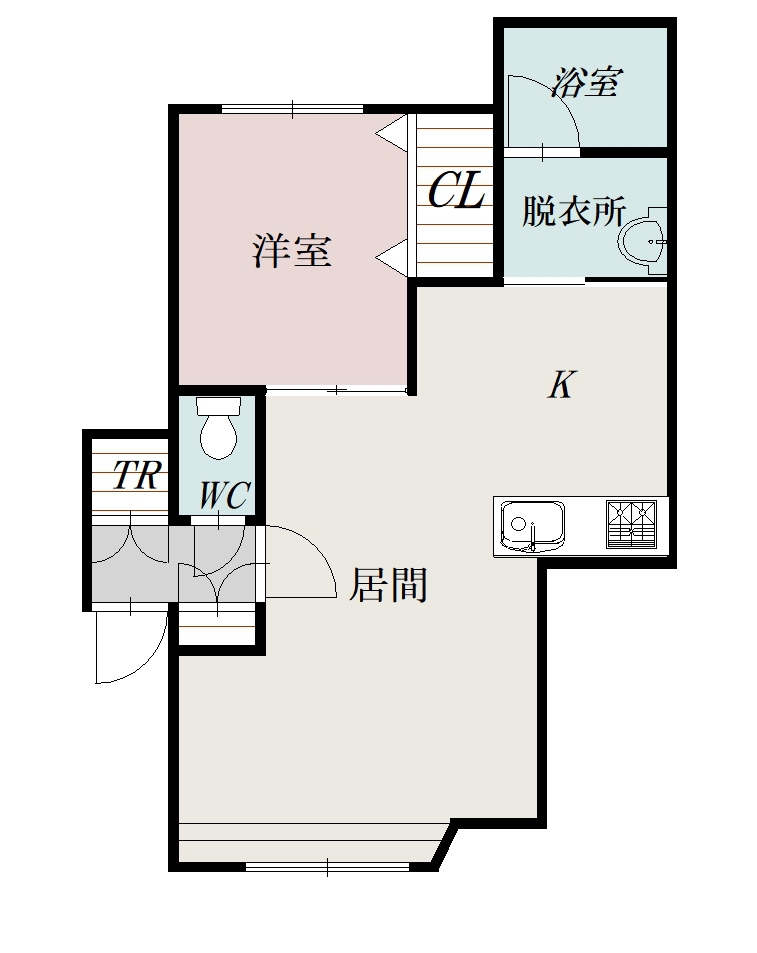 メゾンドヴォーグ２０２間取図