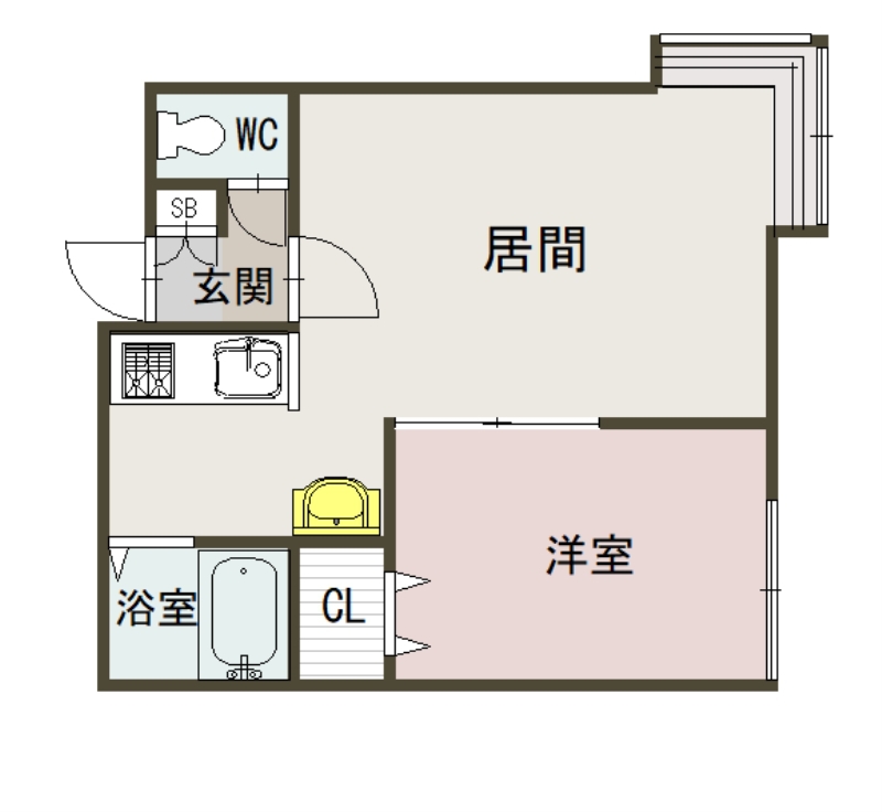エスパニア名寄Ⅰ105間取図