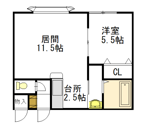 コムフォートⅠ１０５間取図