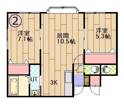 ツリートップス202間取図
