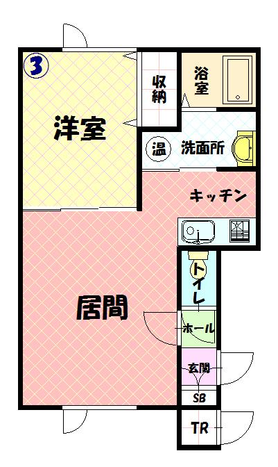 ＳａｎｄＡⅢ２０３間取図