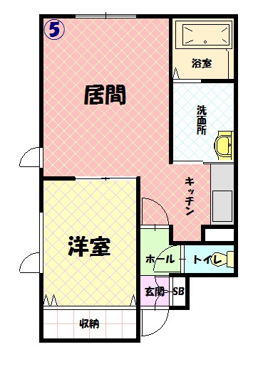 リアンジュ１０５間取図
