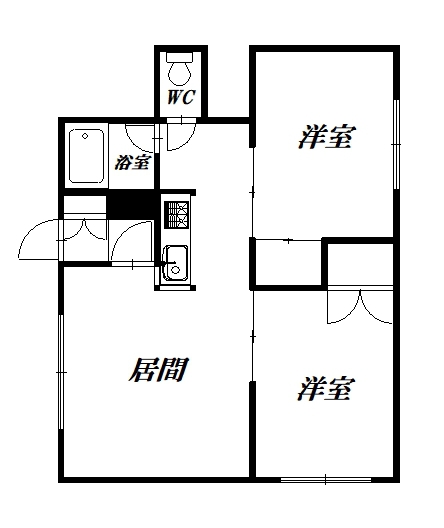 ブルーハイツ201間取図