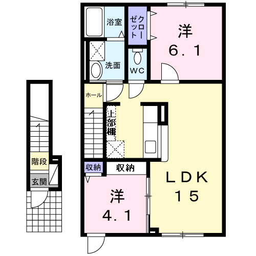 グランボヌールⅠ203間取図