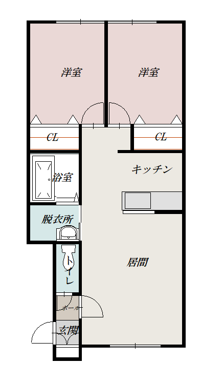 ＣＬＡＩＲＥ１２２０２間取図