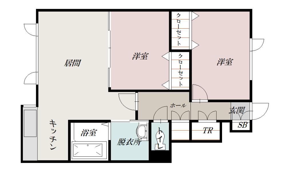 Peace,Ⅲ102間取図
