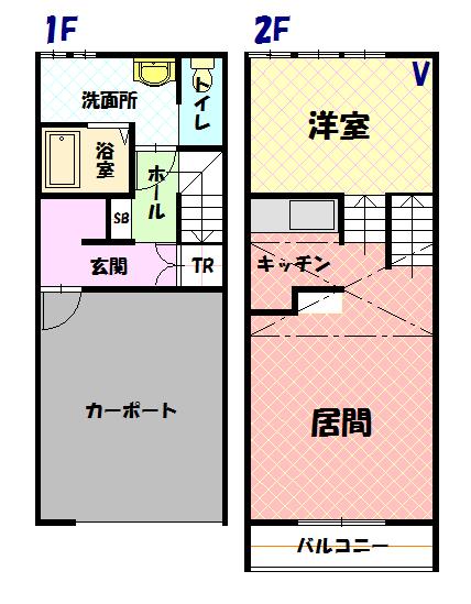 Ａ．Ｍ．Ｓ　東Ｖ間取図