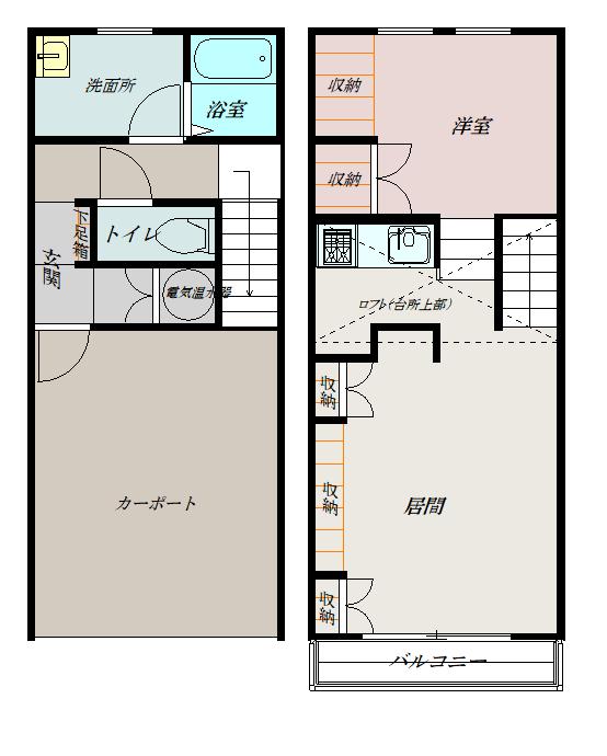 Ａ．Ｍ．Ｓ　東Ｄ間取図