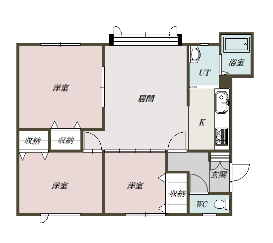 花手毬Ｂ１間取図