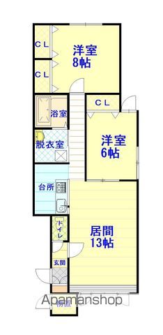 ノンノB105間取図