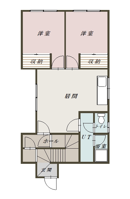 コーポ１０９2間取図