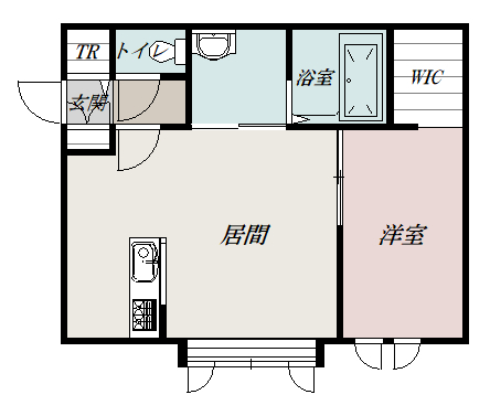 ヴェルヒュッテふらの栄町２０５間取図