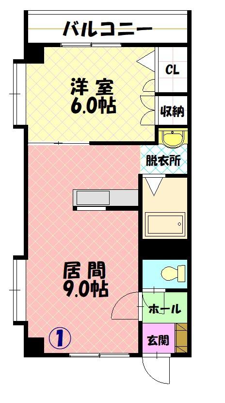 サンセット東8・2301間取図