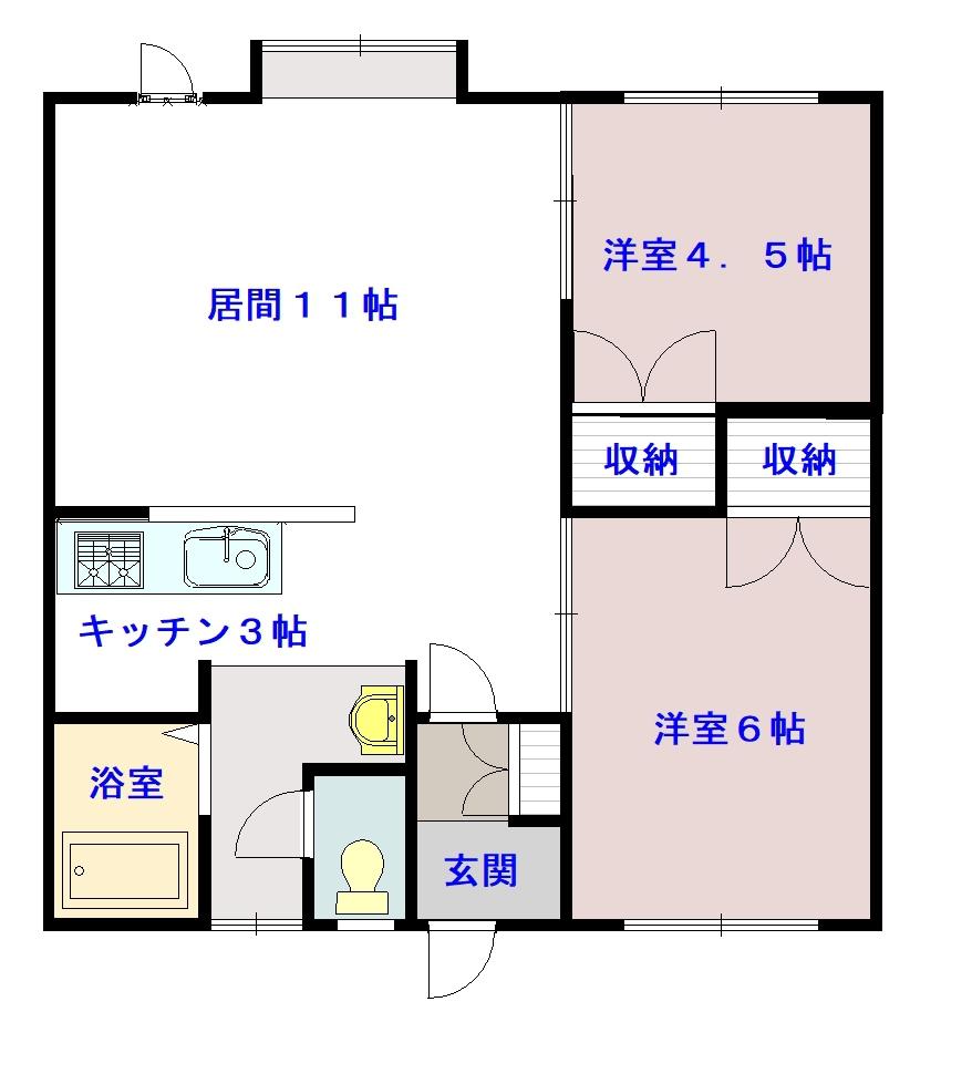 ロフティ九里Ｂ間取図