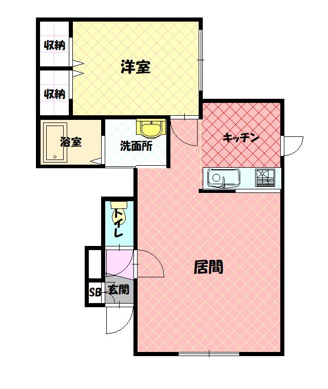 ベルリード４１７１０２間取図