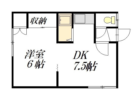 テラスハウス忠和101間取図