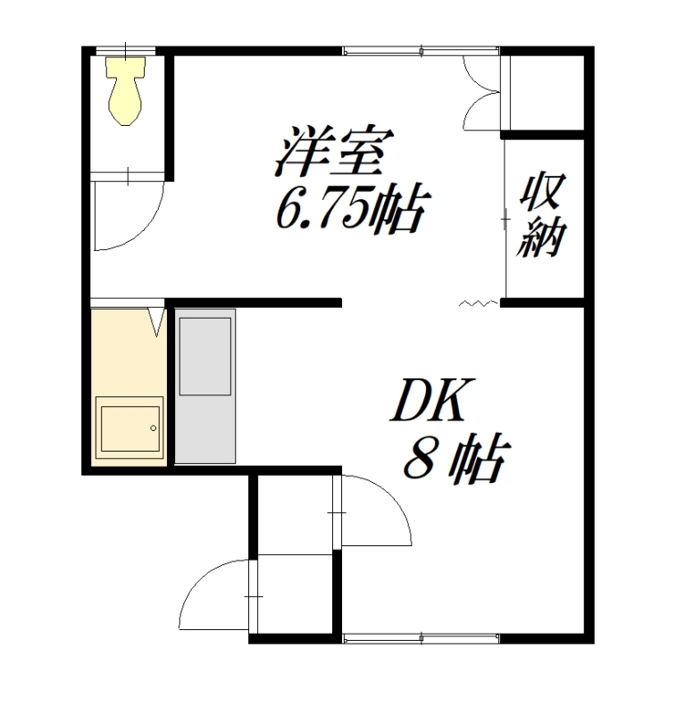テラスハウス忠和106間取図