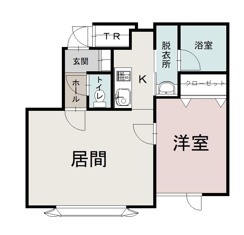 ラポールⅠ１０６間取図