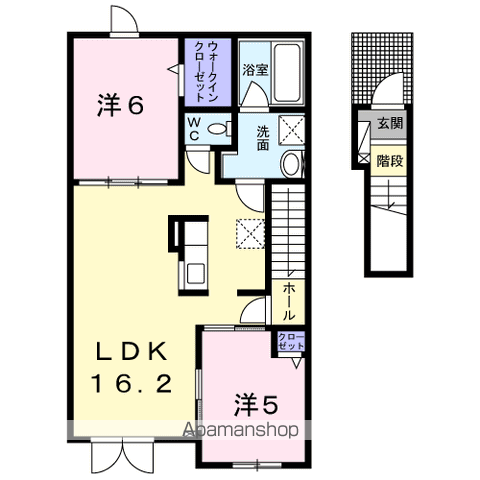 ドルチェⅡ202間取図