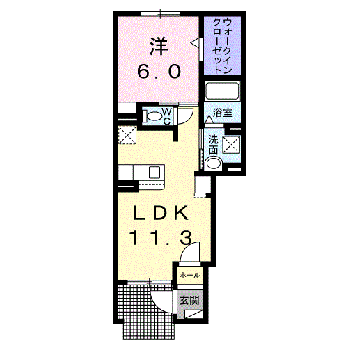 デール101間取図