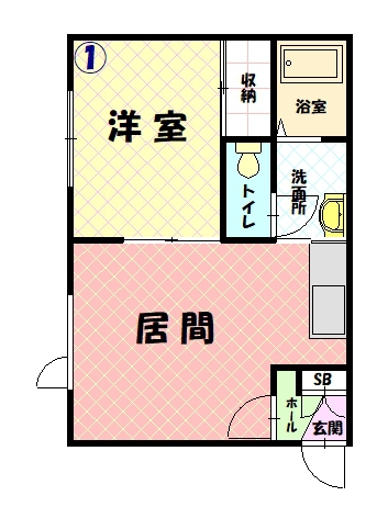 アイリス１・７201間取図