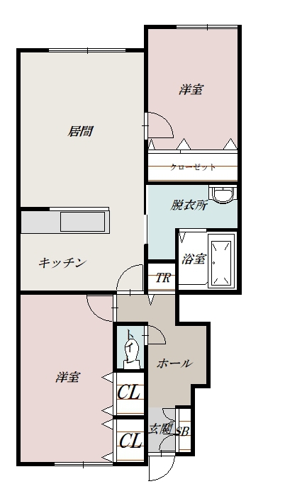 メゾン０１３103間取図