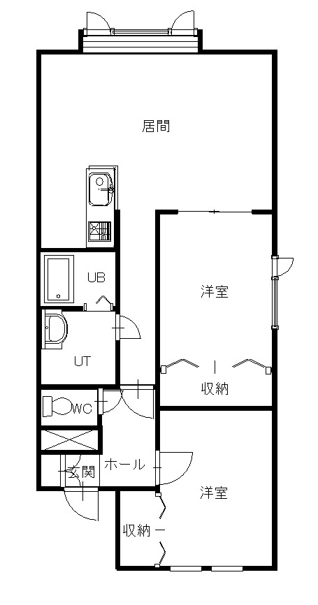 コーポラスファイン２０２間取図