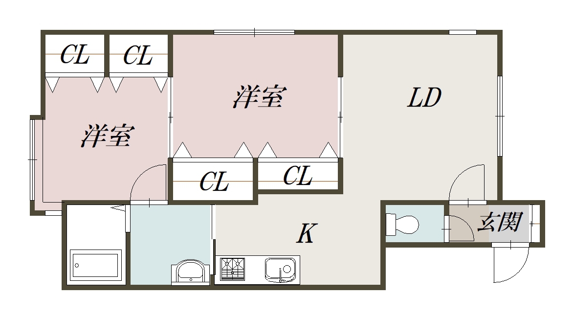 アスティ４・５２０２間取図