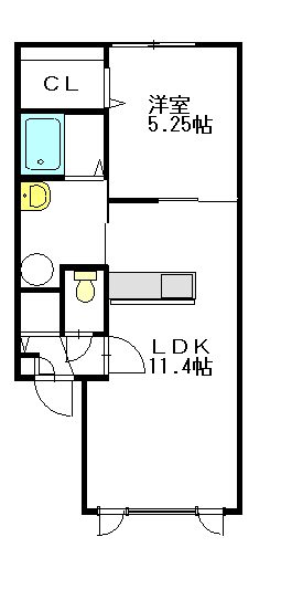 グレイスフルⅡ205間取図