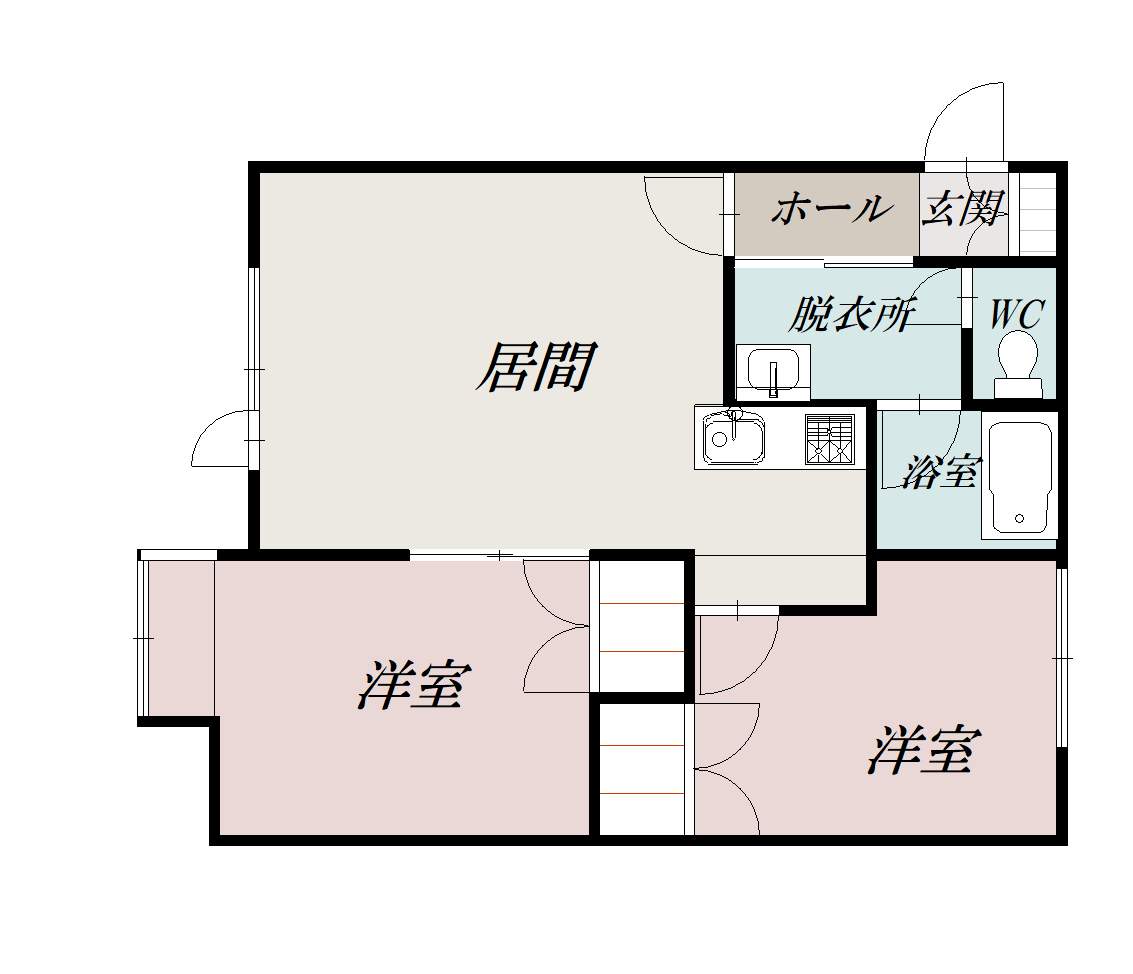 スプリングハウス２０３間取図
