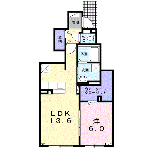 オーク サイド パレスⅠ103間取図
