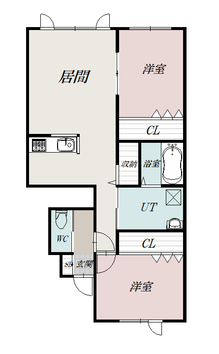 Amabire Ⅱ103間取図