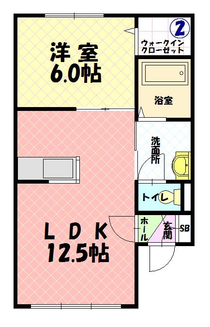 ガーデンコート１０２間取図
