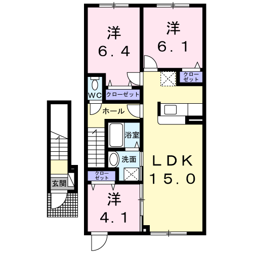 サニーパークⅡ203間取図