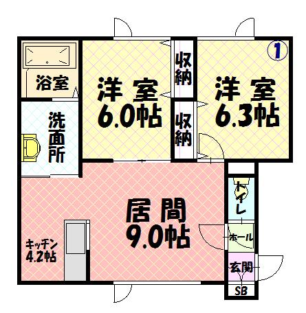 Ｇｒａｃｅ　Ｇａｒｄｅｎ101間取図