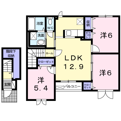 フラン202間取図