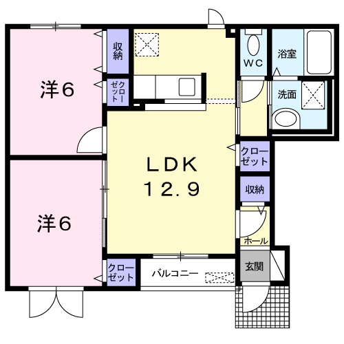フラン101間取図