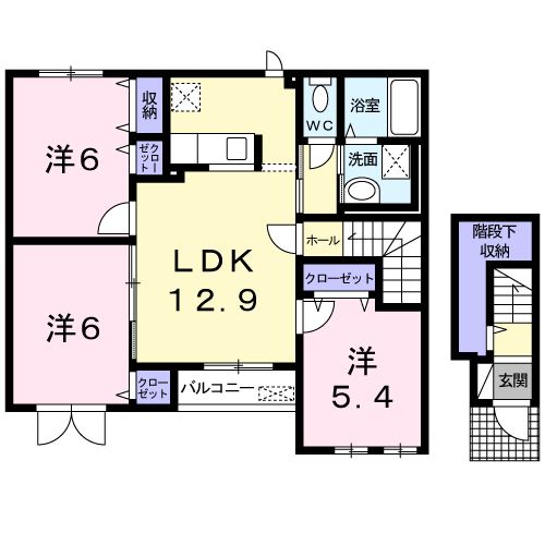 フラン201間取図