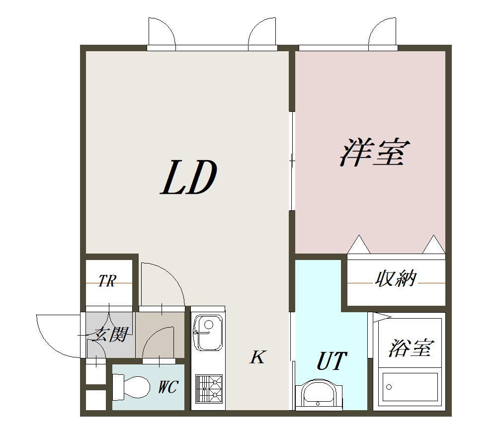 豊華Ｔハウス２０３間取図