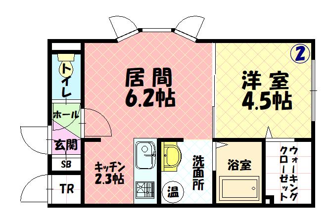 ルピナス24 B205間取図