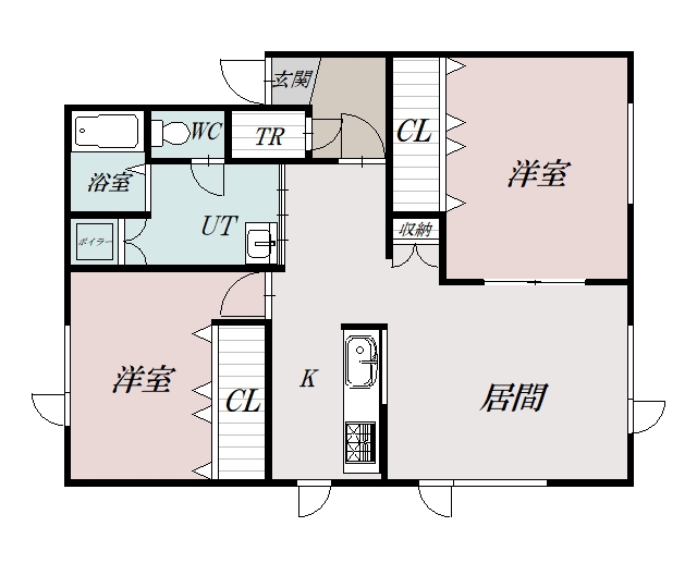 ＩＮＴＥＲ　ＳＩＤＥ　晴102間取図