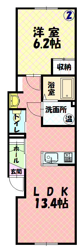 Earl(大町)102間取図