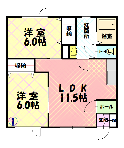 メゾン和201間取図