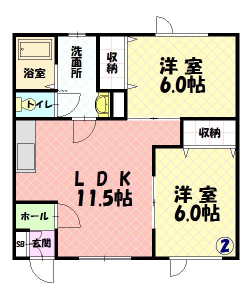 メゾン和２０２間取図