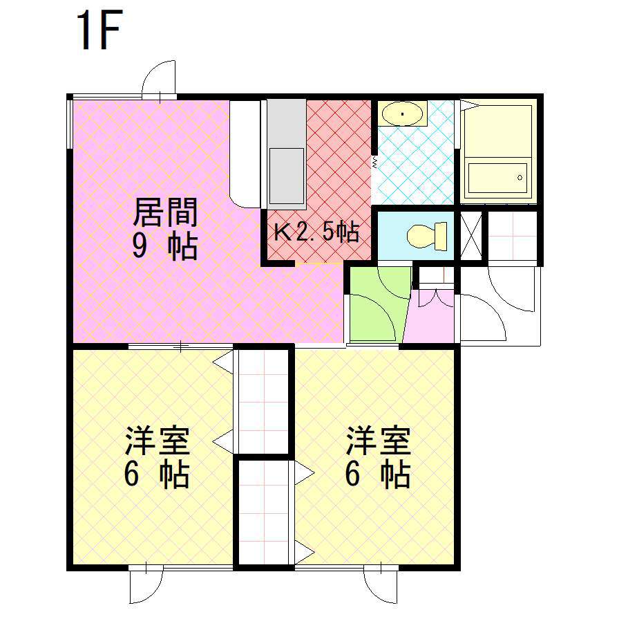 ガーデンパレス神居A・BB101間取図