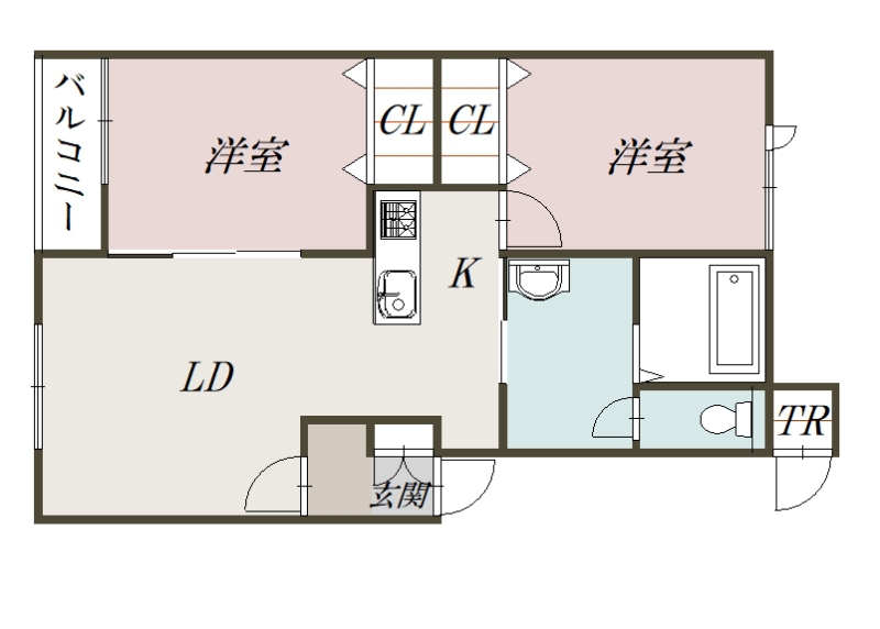 PrimevereⅠ(プリムヴェール)202間取図