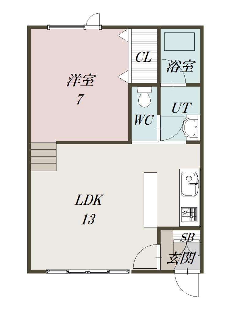 YAMAZAKI Ⅰ・Ⅱ2-205間取図
